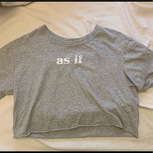 garage cropped tee size:medium